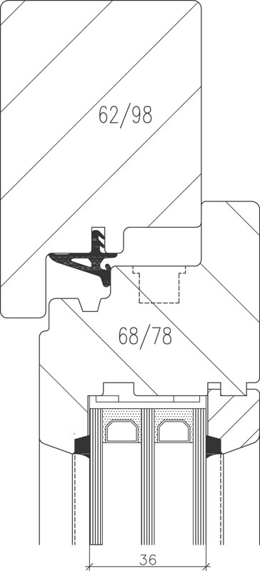 Fenêtre bois triple-vitrage